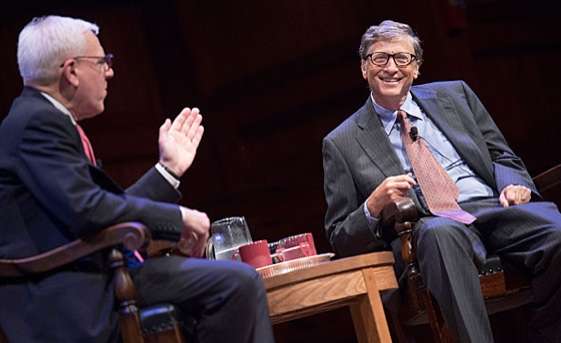 David Rubenstein interviewing Bill Gates