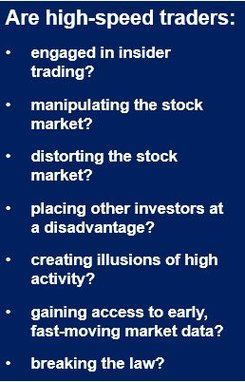 High-speed stock traders