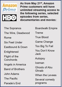 Amazon HBO video streaming deal