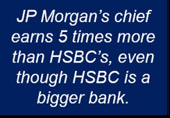 HSBC and JP Morgan bosses' pay.